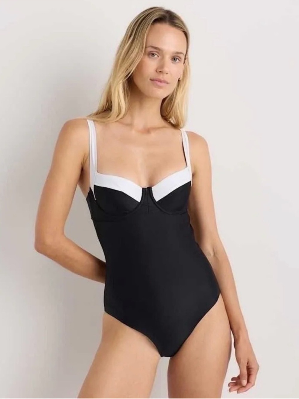 Quince Italian Underwire One-Piece Swimsuit